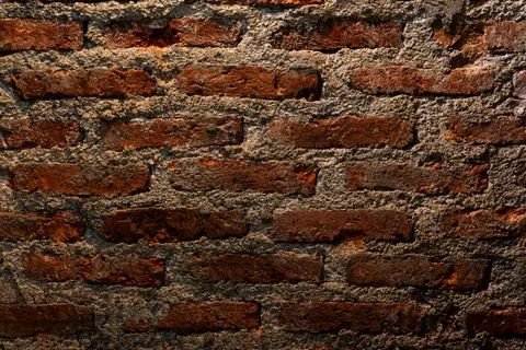 Mur z cegly w stylu grunge