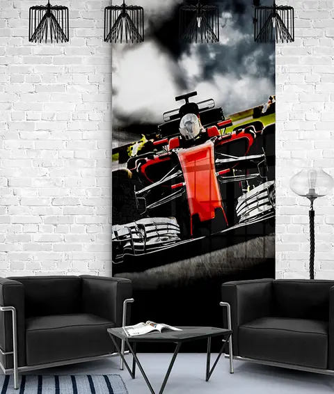 Panel Szklany Salon Formuła 1