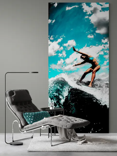 Panel Szklany Salon Surferka