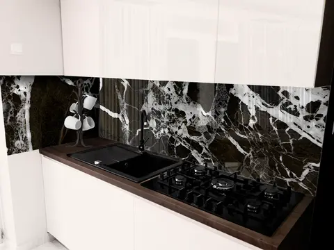 Panel Szklany Kuchnia Marmur