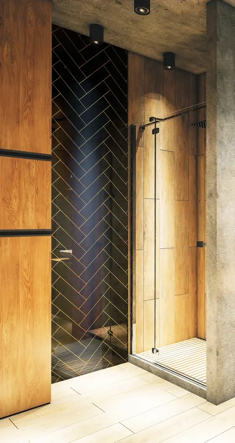 Panel Szklany Łazienka Wzór Geometryczny
