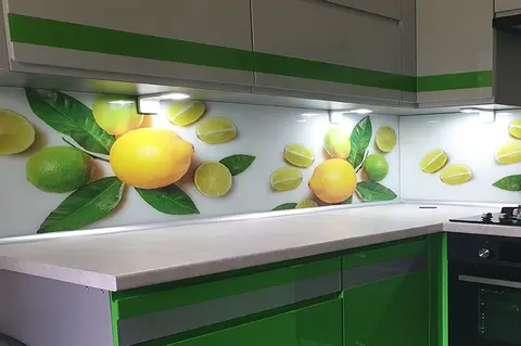 Panel Szklany Cytryny Kuchnia