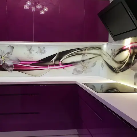 Panel Szklany Do Kuchni Abstrakcja