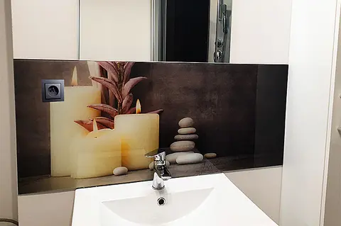 Panel Szklany Łazienka Welness