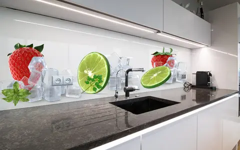 Panel Szklany Limonki Truskawki